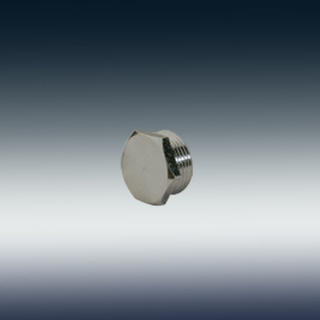 F-0003-1001np Nickel Plated Brass Cap 3/8"