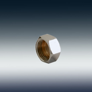F-0001-1002np Nickel Plated Brass Nut 1/2"
